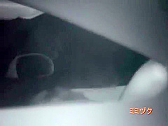 Midnight outdoor couples car sex