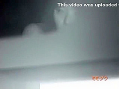 Midnight outdoor couples car sex