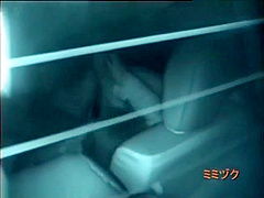 Midnight outdoor couples car sex