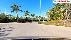 Milf Sucks A Huge Cock Inside The Car To A Cumshot - JuliaReaves
