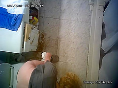 Milf bathroom unaware