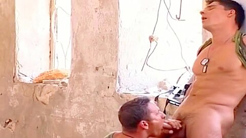 Military Hunk Hardcore Bareback Fuck