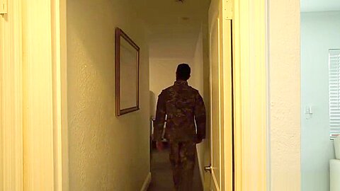 Military Soldier Bareback Fucks Bubble Butt Stepbrother