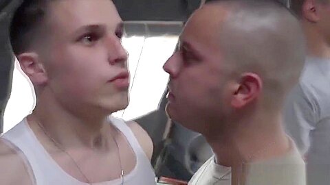 Military twink submitted into bare assfucking