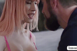 Mimi Oh And Chris Epic - Stepdad Analed Pink Haired Ts Stepdaughter 10 Min