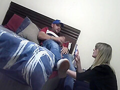 My Caught Me Masterbating And Made Me Finish So She Can Show Her Friends