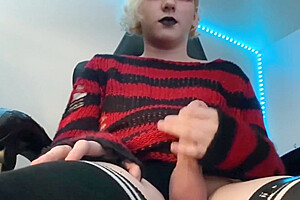 My Cute Femboy Cock Couldnt Hold It In Any More