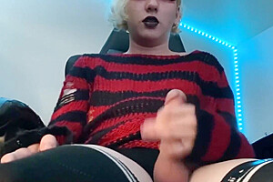 My Cute Femboy Cock Couldnt Hold It In Any More