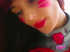 My Kinky Dope And D Va In Overwatch Cosplay Handjob Footjob Joi Video