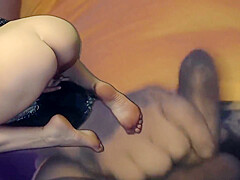 My Stepsister Masturbates In The Room While Im Fucking Horny - Homemade