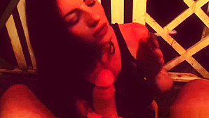 My first smoking blowjob - on the deck smoking a cigarette and cock