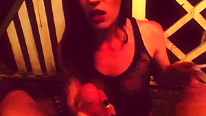 My first smoking blowjob - on the deck smoking a cigarette and cock