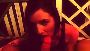 My first smoking blowjob - on the deck smoking a cigarette and cock