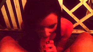 My first smoking blowjob - on the deck smoking a cigarette and cock