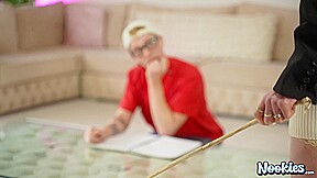 NOOKIES Skinny 60 year Old Granny Jacy FUCKS Students