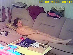 Naked milf caught on