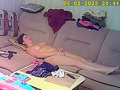 Naked milf caught on