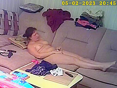 Naked milf caught on