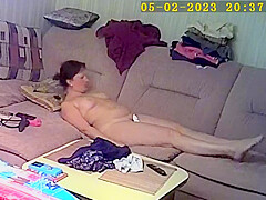 Naked milf caught on