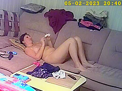 Naked milf caught on
