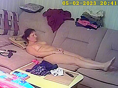 Naked milf caught on
