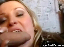 Natural Dutch Blonde Babe Banged
