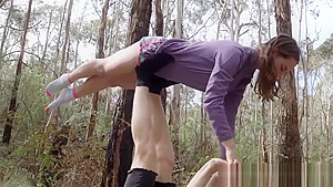 Natural aussie gf finger