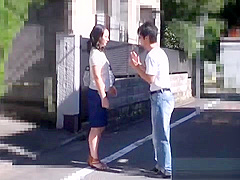 Naughty Japanese milf fucks stranger in a car