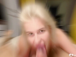 Naughty blonde is a champion of dick riding
