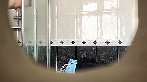Neighbour Spies on Young Guy having Shower