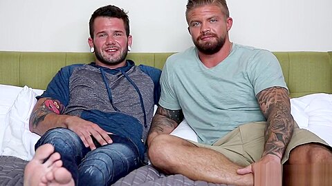 NextDoorBuddies Hot Tatted Beefcake's First Time!!