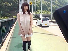 Nishikawa Rion is fingeringg her hairy twat on a camera