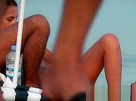 Nudist beach camera hunting for naked pussies