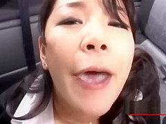 Office Lady Sucking Guy Cum To Mouth Swallowing In The Car