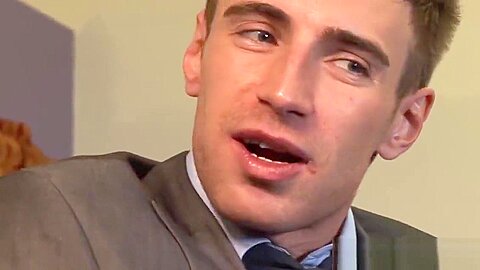 Office newbie choking on massive cock