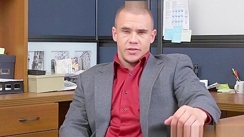 Office straight stud assfucked on sexswing