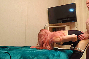 Old Step daddy Fuck Sissy With Own Cum