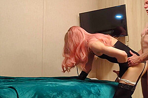 Old Step daddy Fuck Sissy With Own Cum