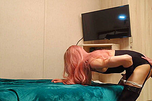 Old Step daddy Fuck Sissy With Own Cum