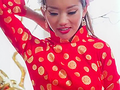 Oriental brunette Alina Li is acting in porno