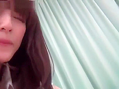 Oriental brunette is acting in xxx video