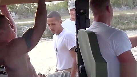Outside gay sex in military uniform in new gay reality show