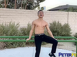 PETERFEVER Newcomer Zed Sheng Masturbates And Anal Plays