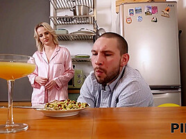 PIE4K  Cutie in funny outfir fucks and shows the result of his internal ejaculation