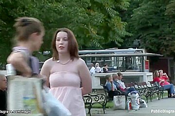 Pale British Slave Humiliated In Public