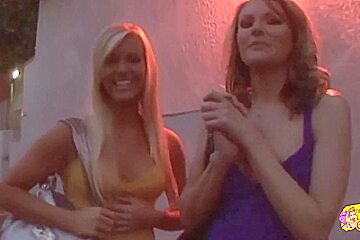 Party Night Turns Into Hot Lesbian Sex Night With Ultra Hot Brunette And Blonde Girls
