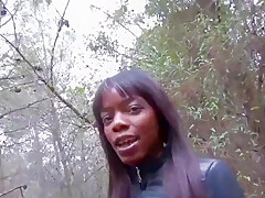 Passionate Hardcore Interracial Fuck In Woods With Y