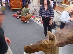 Pawn beauties sucking cock for cash