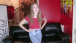 Pee In Stonewash Jeans