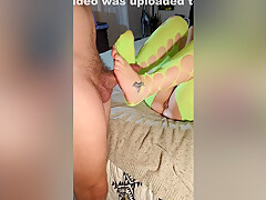Perfect Feet Long Hair Milf Gets Arches And Feet Fucked And Sucked!!! Huge Load